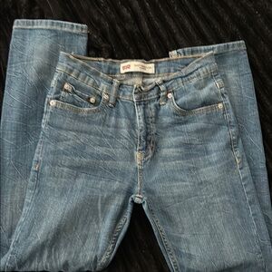 Levi's Blue Straight Leg Denim Jeans